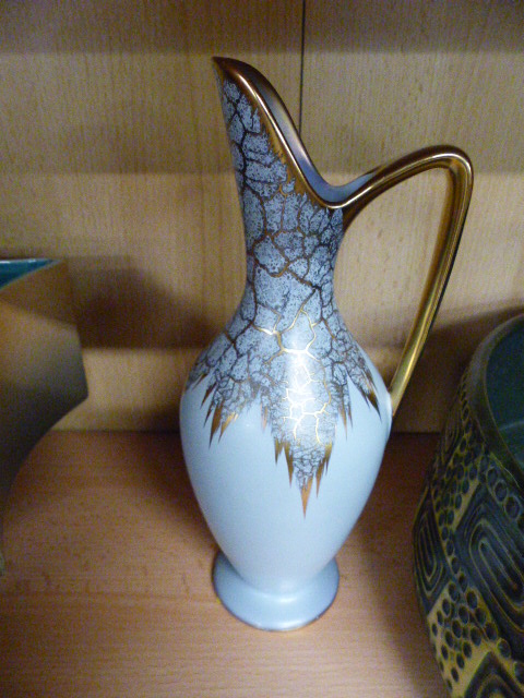 Mid-Century West German planter signed 'Vetter' 87-30 to bottom, Beswick mid century vase with small - Image 4 of 5