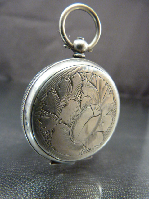 Three working silver pocket watches (2 of which the backs won't open). 1 hallmarked 800. Total - Image 4 of 20