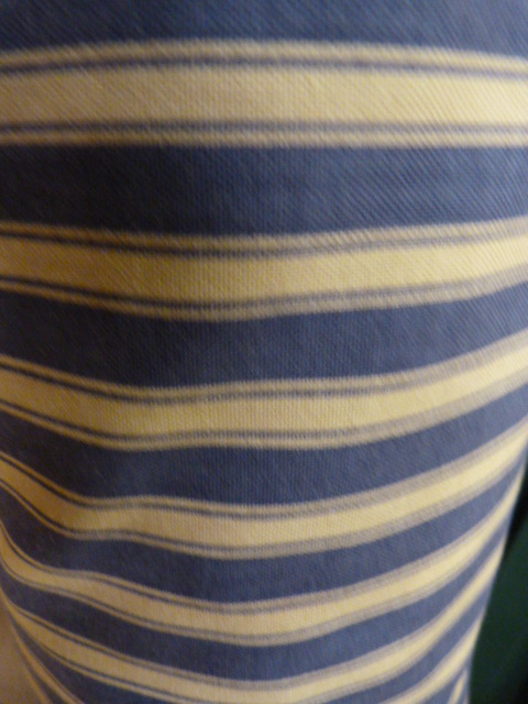 35.8m of Blue Sanderson 100% cotton striped fabric - Image 2 of 3