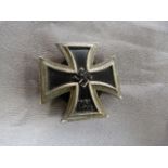 WW2 German Iron Cross with stamp mark verso '20'