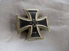 WW2 German Iron Cross with stamp mark verso '20'