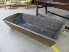 Antique wooden dough bin, length approx 130cm