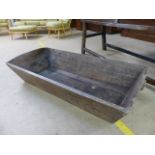 Antique wooden dough bin, length approx 130cm