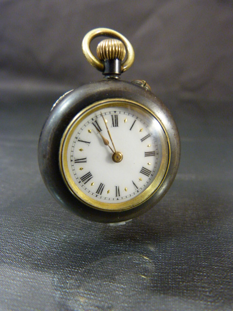 Three working silver pocket watches (2 of which the backs won't open). 1 hallmarked 800. Total - Image 9 of 20