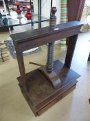 Victorian wooden press