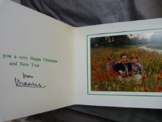 Royal Greetings card signed by HRH Prince of Wales with photograph one side of HRH Prince Harry