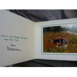 Royal Greetings card signed by HRH Prince of Wales with photograph one side of HRH Prince Harry