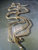 Two 9ct chains total weight approx 8.6g