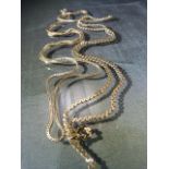 Two 9ct chains total weight approx 8.6g