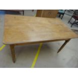 Antique pine dining room table