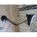 Modern black angle poise lamp