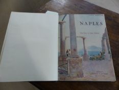 Superb Morocco bound book (bound by F.W Barker) studying the History of Art in Naples by Camille