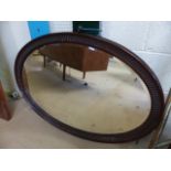 Large mahogany framed wall mirror