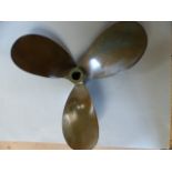 Bronze boat propeller made by Thornycroft T4001. 6071