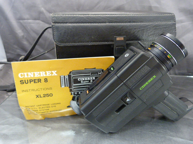 Cinerex super 8 Camera in original case and in unused condition