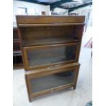Globe Wernicke style stackable bookcase with Makers Label Angus