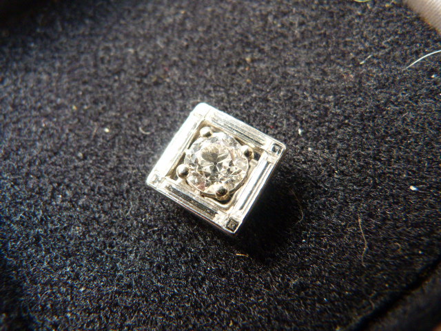 Art Deco Platinum? set High Grade Diamonds, originally as a Ring, but now presented as a pendant. - Image 10 of 11