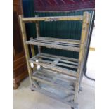 Vintage wooden Apple turning cart