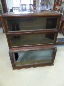 Globe Wernicke Style three tier section bookcase (sections do not come apart)