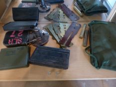 Collection of Military items to include Gun cleaning kits etc