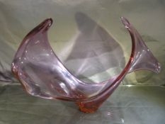 Large Murano splash vase in Amethyst