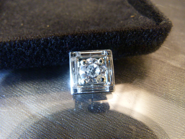 Art Deco Platinum? set High Grade Diamonds, originally as a Ring, but now presented as a pendant. - Image 3 of 11