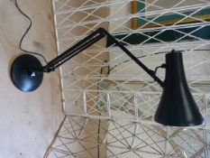 Modern black angle poise lamp