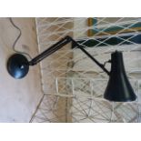 Modern black angle poise lamp