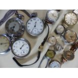 Watches: A collection of wrist & pocket watches Fourteen (A/F)
