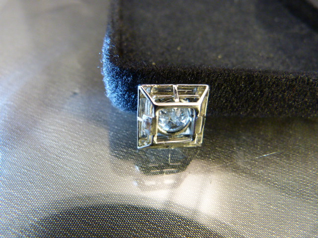 Art Deco Platinum? set High Grade Diamonds, originally as a Ring, but now presented as a pendant. - Image 4 of 11