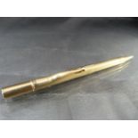 9ct Gold cased propelling pencil. Hallmarks for Birmingham 1866. Poss by Cohen and Charles