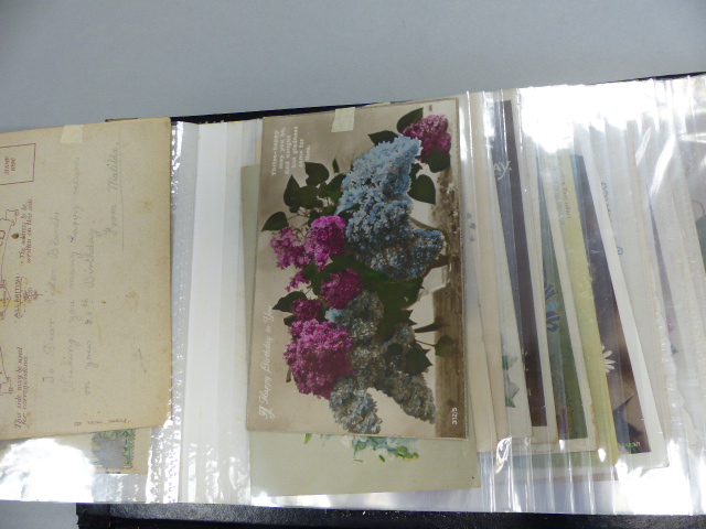 Collection of Victorian birthday postcards in one Album - Image 15 of 26