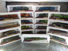 A collection of approx 16 Boxed model steam engines, trains & tenders