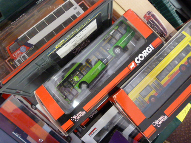 Large collection of mostly boxed Corgi vehicles (majority Buses) in varying condition. - Image 3 of 10