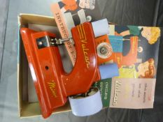 The 'Vulcan' Minor childs sewing machine with original manual etc