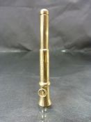 9ct Gold Case propelling fountain pen by S. Morden and Co. Hallmarked 375. Approx weight - 8.6g