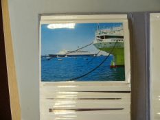 Collection of various postcards on ships