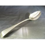 Large Georgian hallmarked Silver Serving spoon by William Rawlings Sobey, Exeter 1839. Total