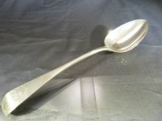 Large Georgian hallmarked Silver Serving spoon by William Rawlings Sobey, Exeter 1839. Total