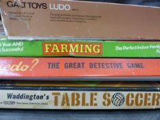 Collection of vintage early Parlour games