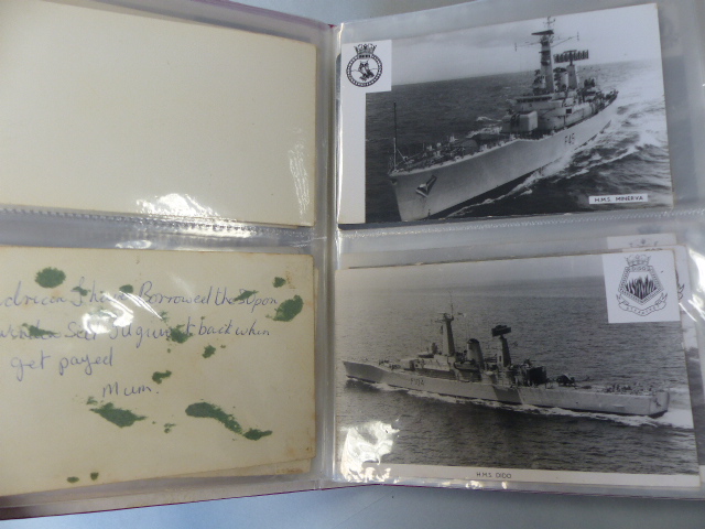 Collection of postcards depicting Military ships approx 90. - Image 6 of 41