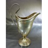 Victorian Walker and Hall Sheffield 1893 hallmarked silver Cream jug. Decorated to front with a
