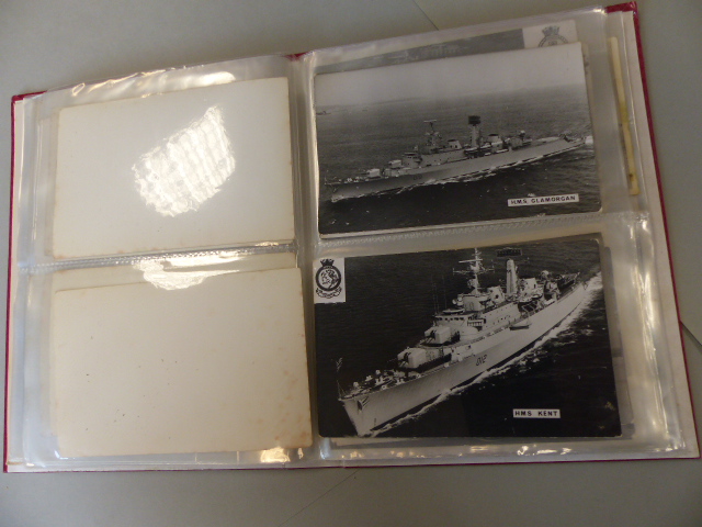 Collection of postcards depicting Military ships approx 90. - Image 25 of 41