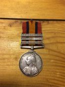 A Victorian Boar War South Africa medal awarded to Pte H. EDWARDS DEVON - BELFAST/ DEFENCE OF