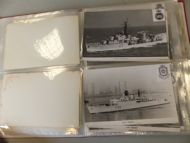 Collection of postcards depicting Military ships approx 90. - Image 13 of 41