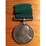 LONG SERVICE MEDAL Edward VII Rex Imperator Medal awarded to 79910 W. EDWARDS. SEAN 1.CL. R.N.R with