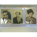Collection of approx 60 plus postcards of Filmstars and others from the 1920's onwards.