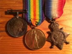 WWI medal trio awarded to 18-202 pte S Wise DURH L. I.