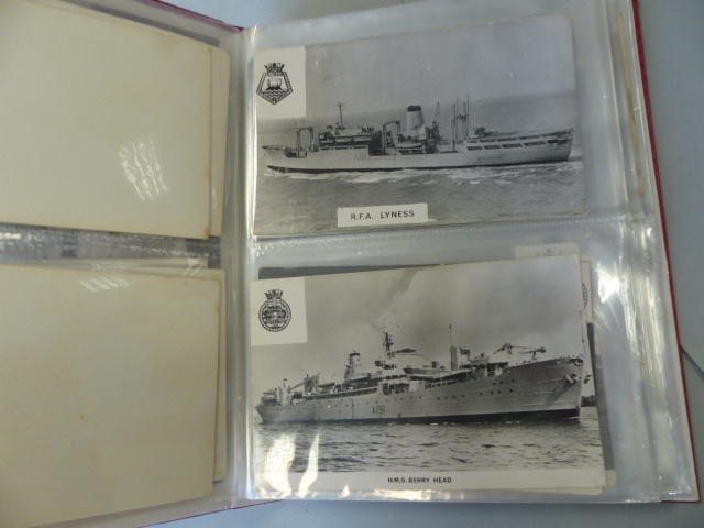 Collection of postcards depicting Military ships approx 90. - Image 4 of 41