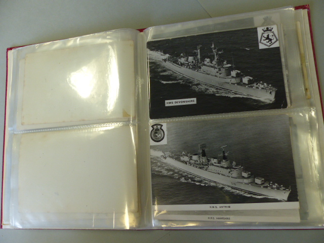 Collection of postcards depicting Military ships approx 90. - Image 23 of 41